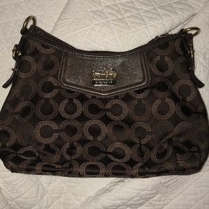 Brown coach purse